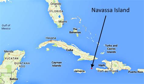 where is navassa island on a map